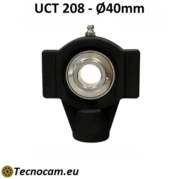 Supporto con Cuscinetto INOX UCT208 in Plastica