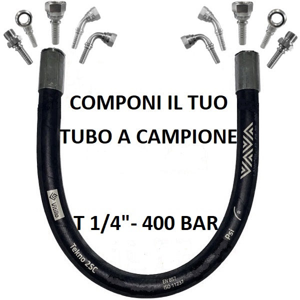 Componi il Tuo Tubo Oleodinamico da 1/4" a Campione