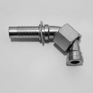 Raccordo maschio a pressare sede JIC 74° 9/16 - 18 per tubo da 1/4 02344 Raccordo maschio a pressare sede JIC 74° 9/16 - 18 per tubo da 1/4 02344