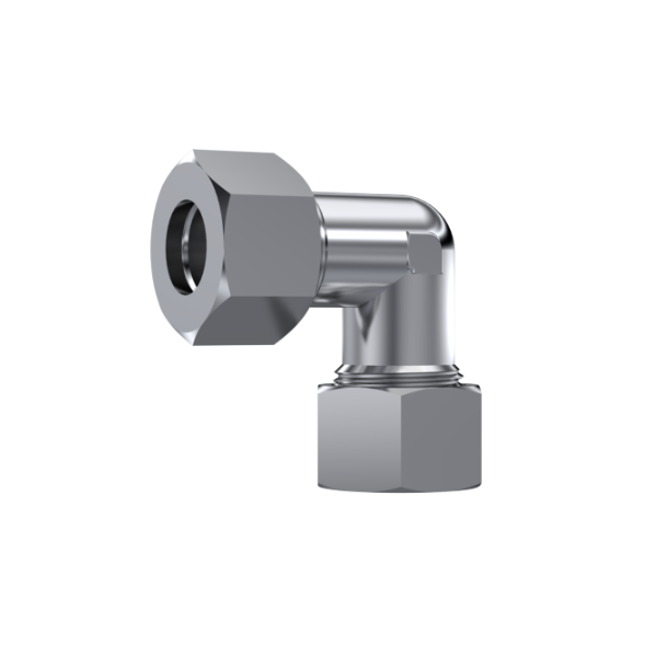 Hydraulikverschraubung aus Edelstahl, 90°-Komplettadapter, Außengewinde-Außengewinde, DIN 24°, Dichtungsserie ADD24MM12X