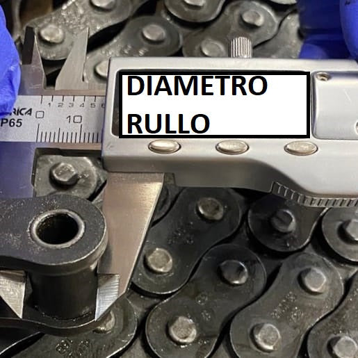 Catena di Trasmissione a Rulli 24B-1 Singola TAGLIATA SU MISURA