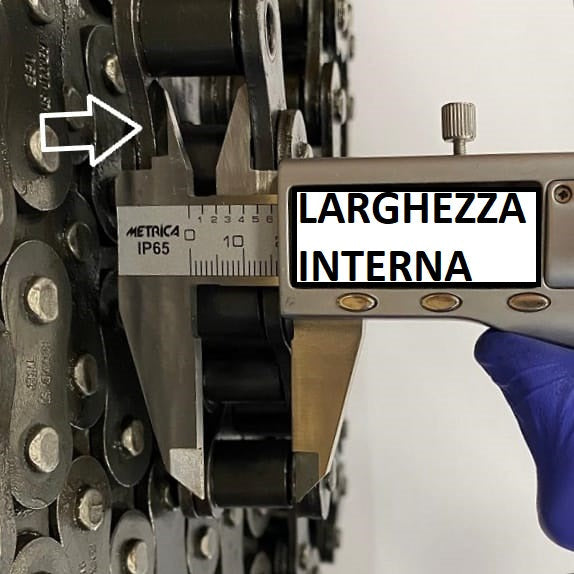 Catena di Trasmissione a Rulli 24B-1 Singola TAGLIATA SU MISURA