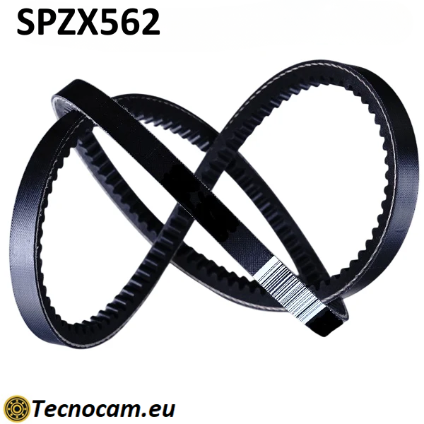 Cinghia di Trasmissione SPZX 562 Trapezoidale Dentellata