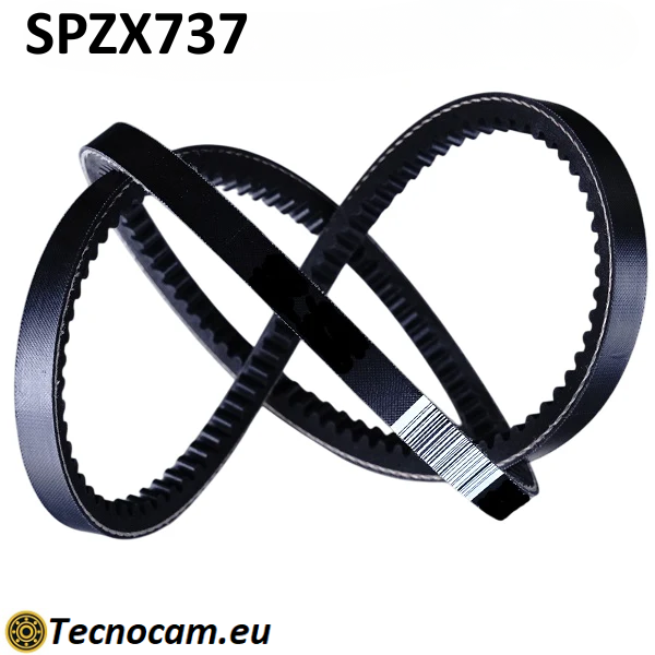 Cinghia di Trasmissione SPZX 737 Trapezoidale Dentellata