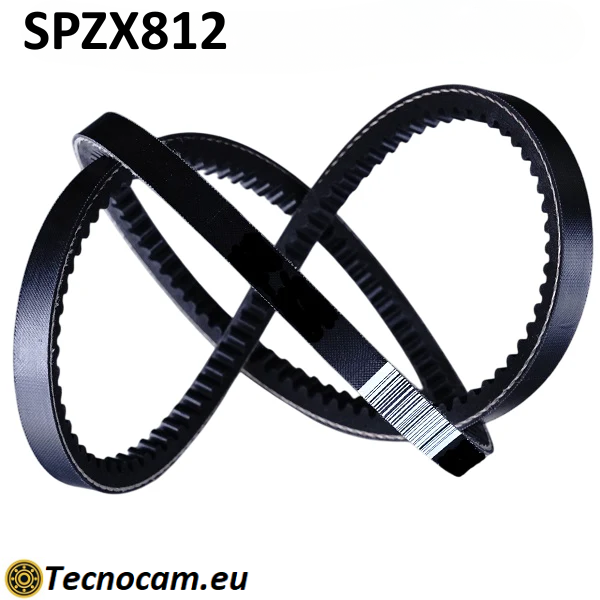 Cinghia di Trasmissione SPZX 812 Trapezoidale Dentellata