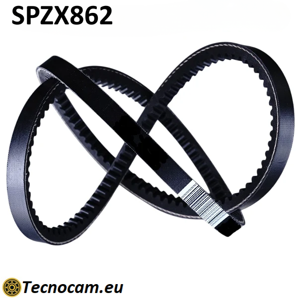 Cinghia di Trasmissione SPZX 862 Trapezoidale Dentellata