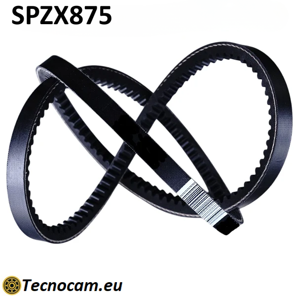 Cinghia di Trasmissione SPZX 875 Trapezoidale Dentellata