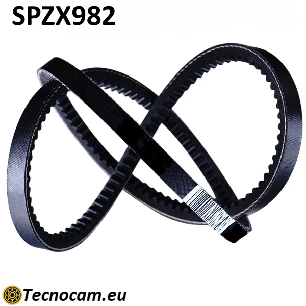 Cinghia di Trasmissione SPZX 982 Trapezoidale Dentellata