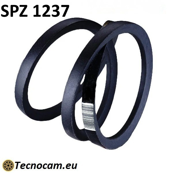 Cinghia di Trasmissione SPZ 1237 Trapezoidale Liscia