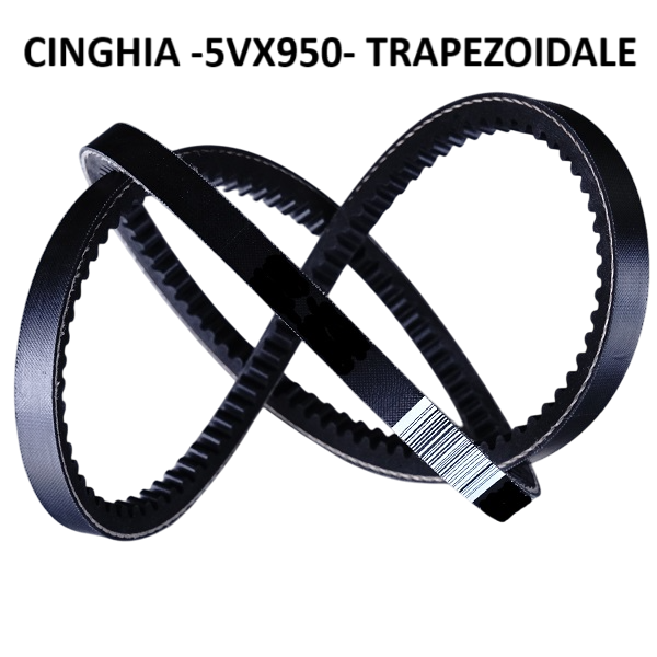 Cinghia di Trasmissione 5VX 950 Trapezoidale Dentellata