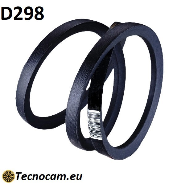 Cinghia di Trasmissione D298 Trapezoidale Liscia
