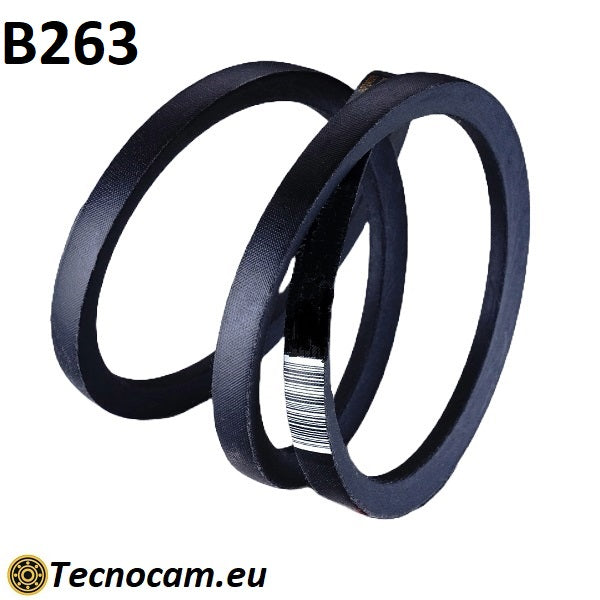 Cinghia di Trasmissione B263 Trapezoidale Liscia