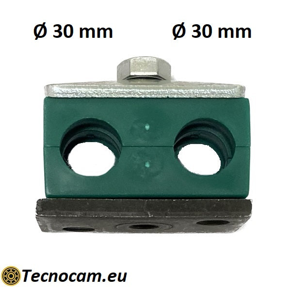 Befestigungskragen für 2 Rohre mit einem Durchmesser von 30 mm, CFD