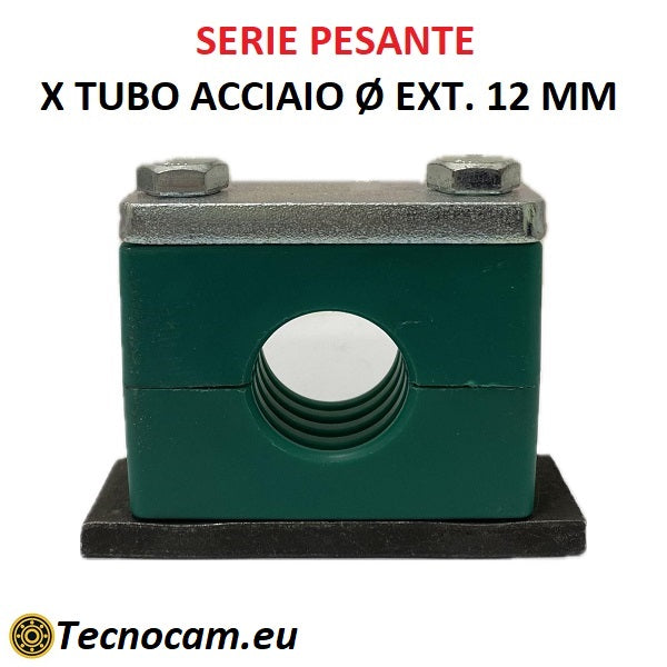 Collare di Fissaggio SERIE PESANTE per Tubi diametro 12 mm serie CFP