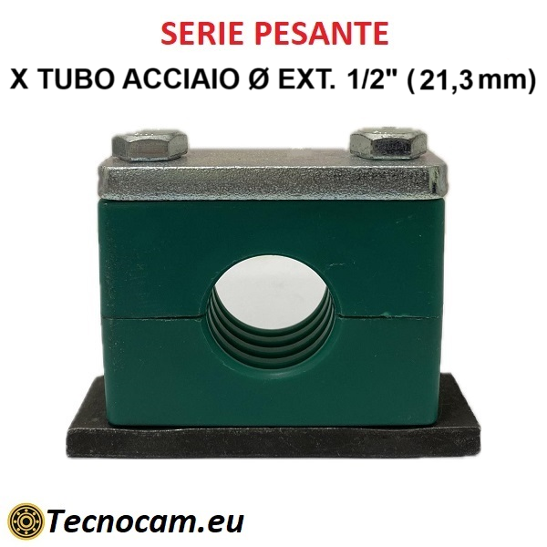Collare di Fissaggio SERIE PESANTE per Tubi diametro 1/2" serie CFP