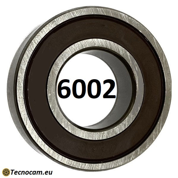 Cuscinetto a Sfere 6002 2RS 15x32x9 mm Schermato Gomma a Tenuta Stagna