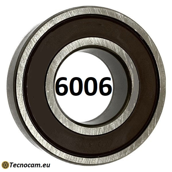 Cuscinetto a Sfere 6006 2RS 30x55x13 mm Schermato Gomma a Tenuta Stagna