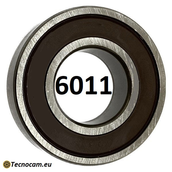 Cuscinetto a Sfere 6011 2RS 55x90x18 mm Schermato Gomma a Tenuta Stagna