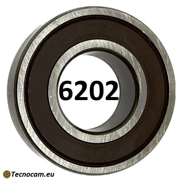 Cuscinetto a Sfere 6202 2RS 15x35x11 mm Schermato Gomma a Tenuta Stagna