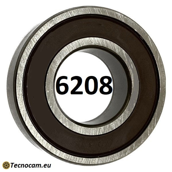 Cuscinetto a Sfere 6208 2RS 40x80x18 mm Schermato Gomma a Tenuta Stagna