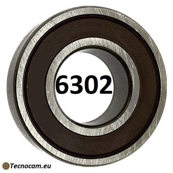 Cuscinetto a Sfere 6302 2RS 15x42x13 mm Schermato Gomma a Tenuta Stagna