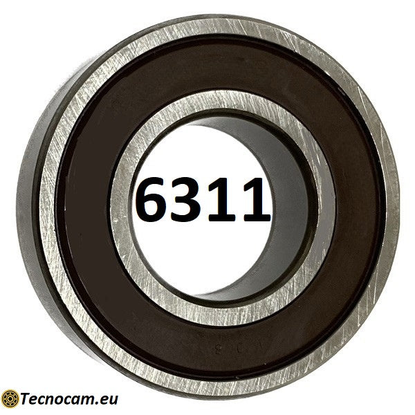 Cuscinetto a Sfere 6311 2RS 55x120x29 mm Schermato Gomma a Tenuta Stagna
