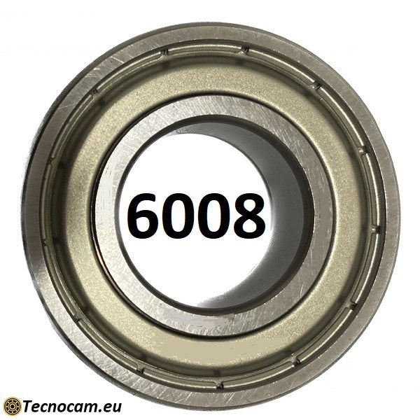 Kugellager 6008 ZZ 40x68x15 mm, abgedichtet in verzinktem Stahl