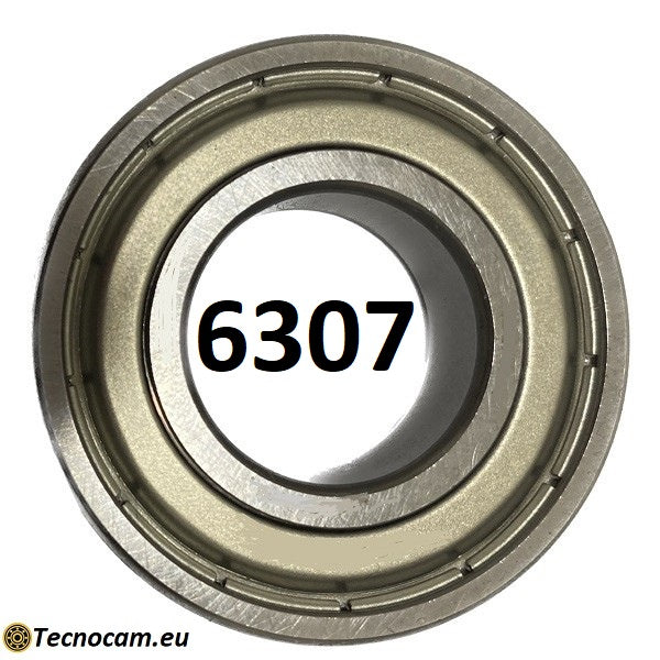 Cuscinetto a Sfere 6307 ZZ 35x80x21 mm Schermato in Acciaio Zincato