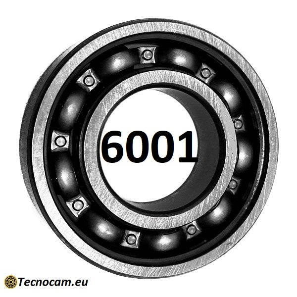 Cuscinetto a Sfere 6001 12x28x8 mm Non Schermato