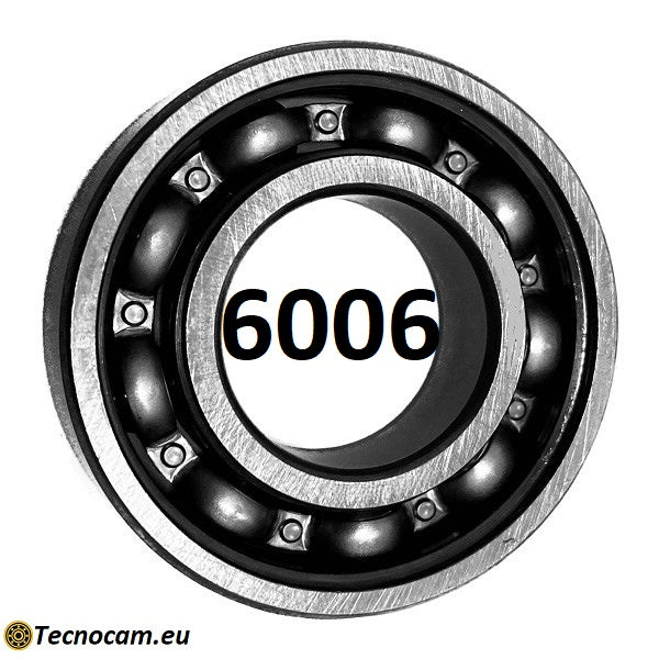 Cuscinetto a Sfere 6006 30x55x13 mm Non Schermato