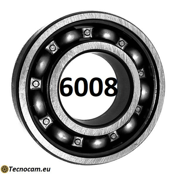 Cuscinetto a Sfere 6008 40x68x15 mm Non Schermato