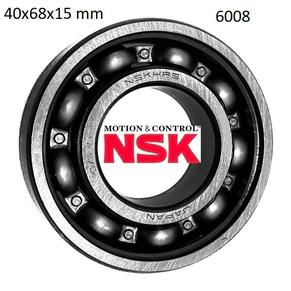 Cuscinetto a Sfere 6008 NSK 40x68x15 mm Non Schermato