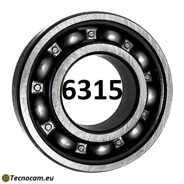Roulement à billes 6315 75x160x37 mm non blindé