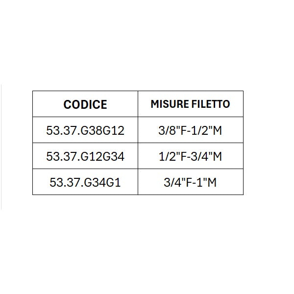 Raccordo per Idraulica Ghiera di Riduzione in Ottone Comato- Serie Pesante