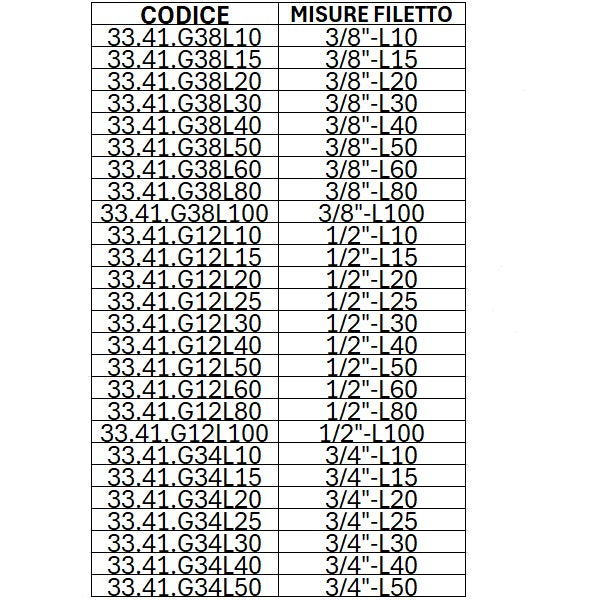 Raccordo per Idraulica Prolunga Pesante in Ottone Cromato Lucido- Serie Pesante