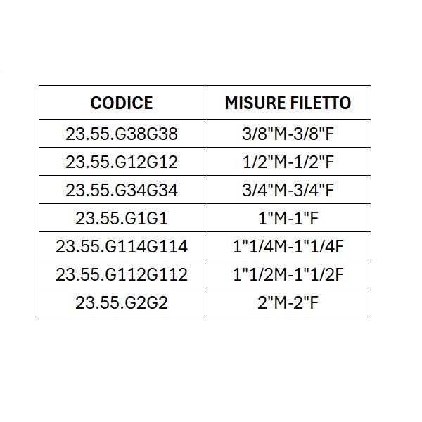 Raccordo per Idraulica Diritto a 3 Pezzi Sede Piana Maschio Femmina in Ottone Giallo