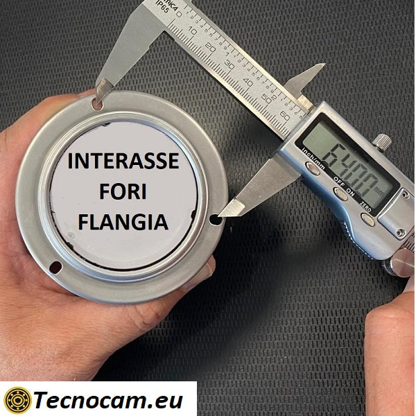 Manometro con GLICERINA Scala 0-315 Bar, con FLANGIA e Attacco Posteriore Maschio Gas 1/4" serie MANPFCG