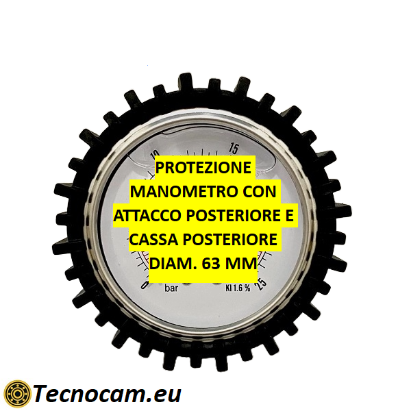 Protezione per Manometri con Attacco Posteriore e Cassa Posteriore Diam. 63 mm