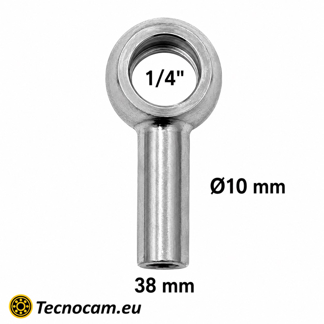 Raccord hydraulique à œillet 1/4" pour soudage, pour vis à gaz 1/4" - Tube de 10 mm de diamètre, série OSG4