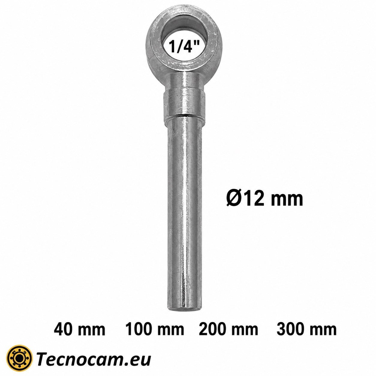Raccord hydraulique à œillet 1/4" pour soudage, pour vis à gaz 1/4" - Tube de 12 mm de diamètre, série OSG5