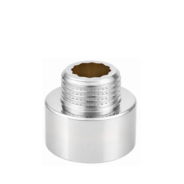 Raccordo per Idraulica Prolunga Pesante Ridotta Maschio Femmina in Ottone Cromato Lucido- Serie Pesante