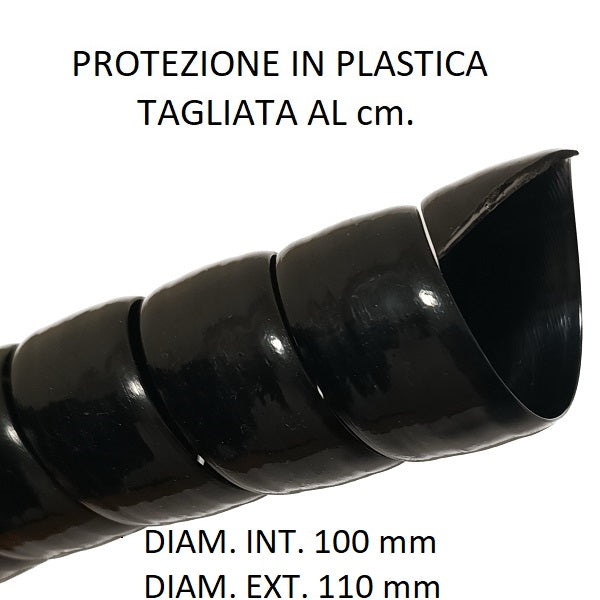 Tubo Spirale Per Cavi Munds Ø20-120mm Nero 3 Metri Protezione Cablaggio