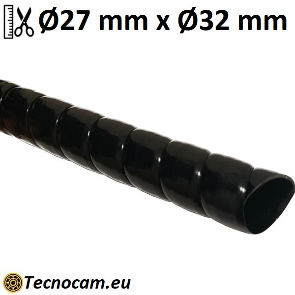 Spirale in plastica per protezione tubo diametri 27 mm int. x 32 mm ext.