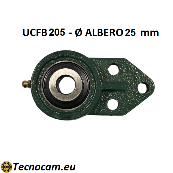 Supporto con Cuscinetto UCFB205 in Ghisa