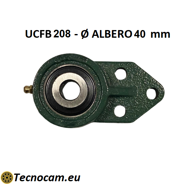 Supporto con Cuscinetto UCFB208 in Ghisa