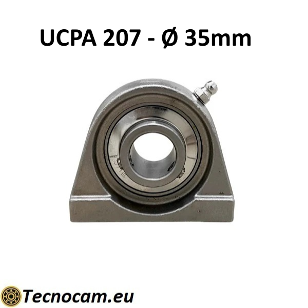 Supporto INOX con Cuscinetto INOX UCPA207