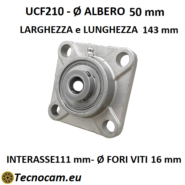 Supporto INOX con Cuscinetto INOX UCF210