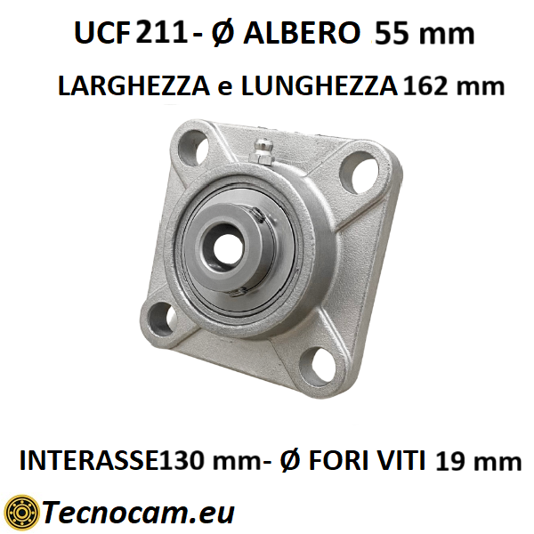 Supporto INOX con Cuscinetto INOX UCF211