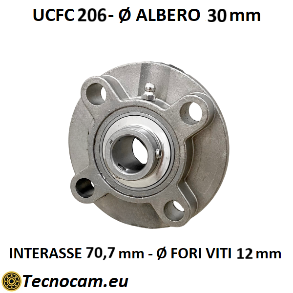 Supporto INOX con Cuscinetto INOX UCFC206