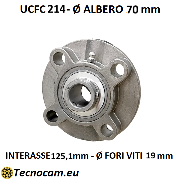 Supporto INOX con Cuscinetto INOX UCFC214